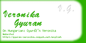 veronika gyuran business card